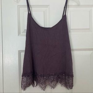 American Eagle Soft & Sexy Tank w/ Lace Hem